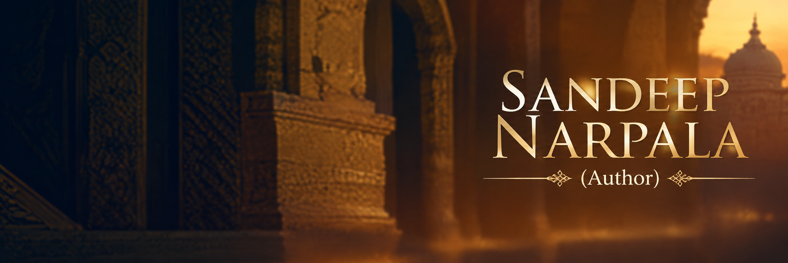 Sandeep Narpala – Author banner